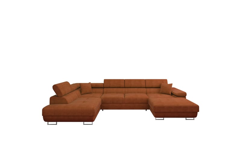 Gabina Soffa med Divan och Schäslong 4-sits - Orange - Möbler - Vardagsrum - Soffor - U-soffor