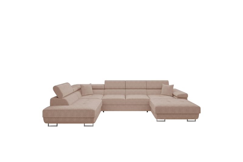 Gabina Soffa med Divan och Schäslong 4-sits - Rosa - Möbler - Vardagsrum - Soffor - U-soffor