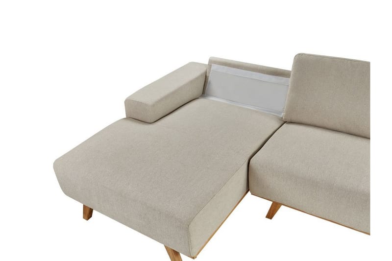 Gaines Hörnsoffa 3-sits - Beige/Ljust trä - Möbler - Vardagsrum - Soffor - Hörnsoffor