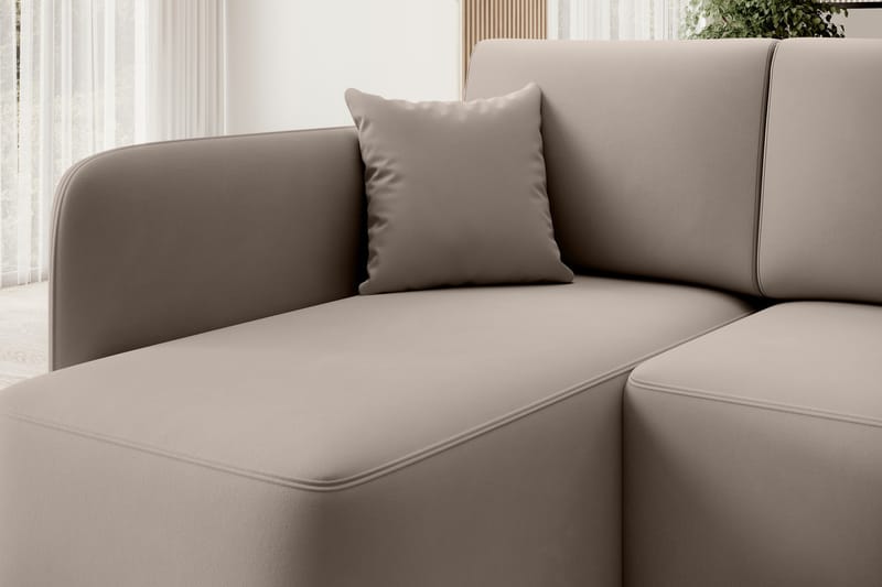 Hadson 3-sits Soffa med Divan Beige - Möbler - Vardagsrum - Soffor - Divansoffa & schäslong