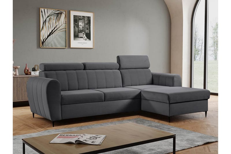 Hoffman Soffa med Divan 3-sits - Grå - Möbler - Vardagsrum - Soffor - Divansoffa & schäslong