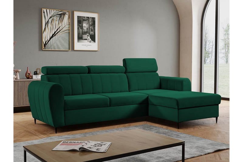 Hoffman Soffa med Divan 3-sits - Grön - Möbler - Vardagsrum - Soffor - Divansoffa & schäslong