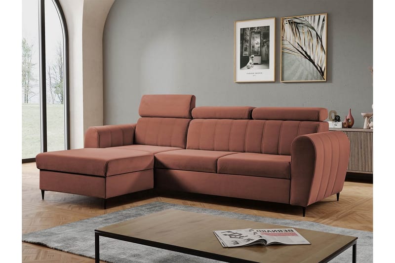 Hoffman Soffa med Divan 3-sits - Koppar - Möbler - Vardagsrum - Soffor - Divansoffa & schäslong