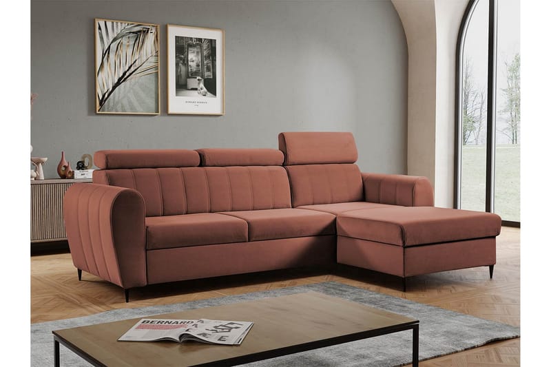 Hoffman Soffa med Divan 3-sits - Koppar - Möbler - Vardagsrum - Soffor - Divansoffa & schäslong