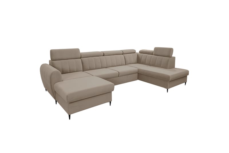 Hoffman Soffa med Divan och Schäslong 4-sits - Beige - Möbler - Vardagsrum - Soffor - U-soffor