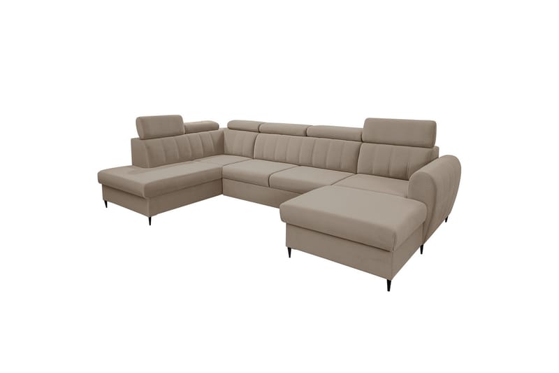 Hoffman Soffa med Divan och Schäslong 4-sits - Beige - Möbler - Vardagsrum - Soffor - U-soffor