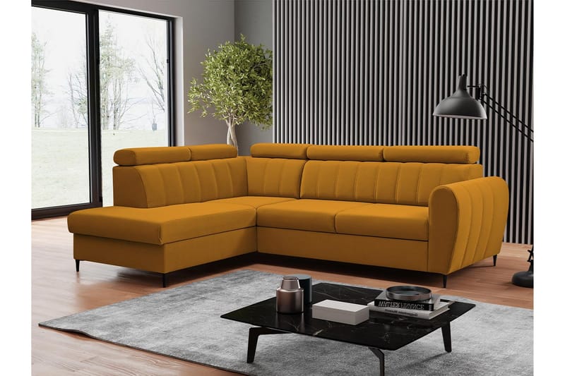 Hoffman Soffa med Schäslong 3-sits - Orange - Möbler - Vardagsrum - Soffor - Divansoffa & schäslong