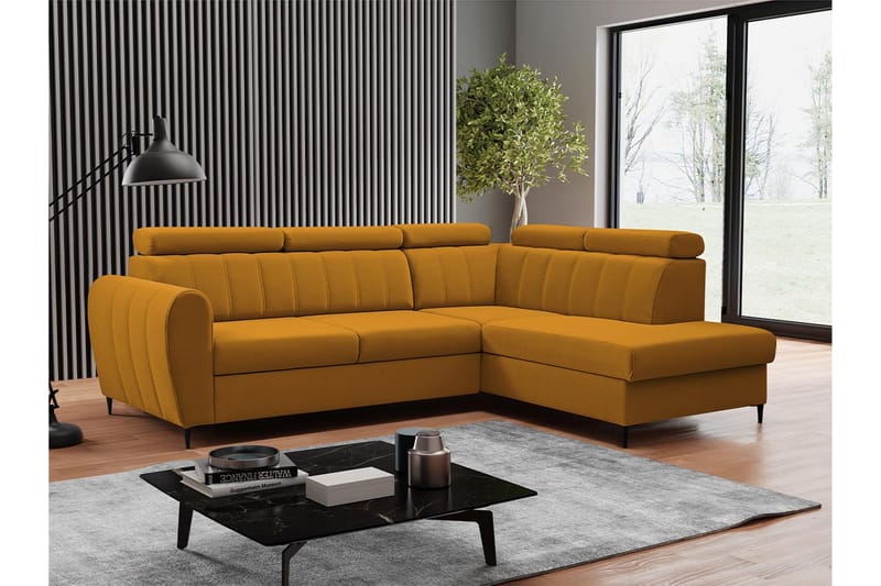 Hoffman Soffa med Schäslong 3-sits - Orange - Möbler - Vardagsrum - Soffor - Divansoffa & schäslong