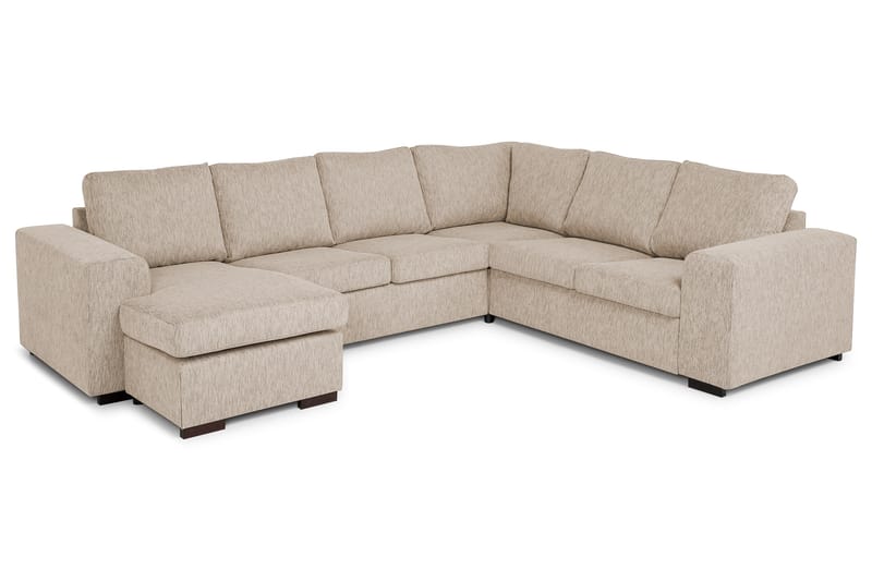 CONNECT Hörnsoffa med Divan Vändbar Beige - Möbler - Vardagsrum - Soffor - Hörnsoffor