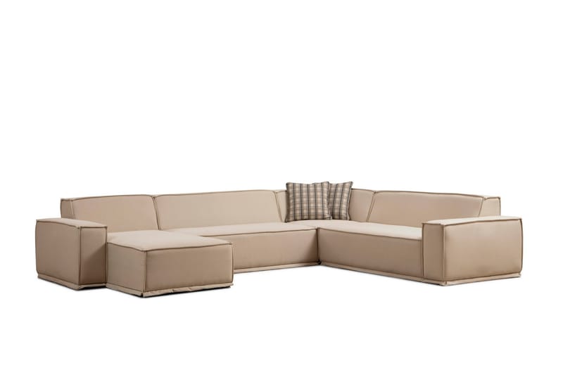 Heddon Hörnsoffa m. Divan 5-sits Beige - Möbler - Vardagsrum - Soffor - Hörnsoffor