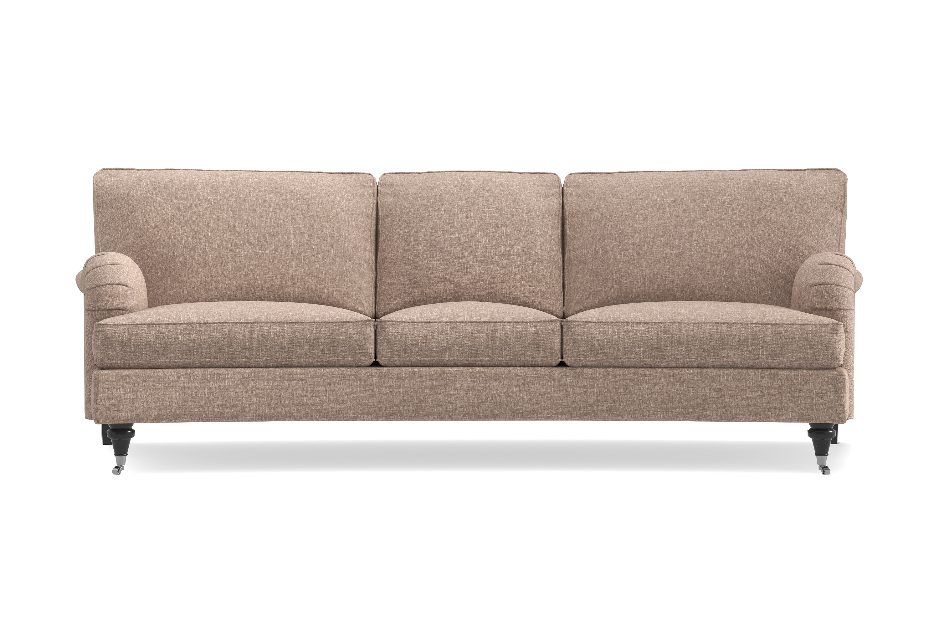 HOWARD Classic 3-sits Soffa Svängd - Mörkbeige Howardsoffor