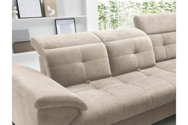 Inferne 5-sits Soffa med Schäslong Beige - Möbler - Vardagsrum - Soffor - Divansoffa & schäslong