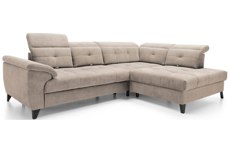 Inferne 5-sits Soffa med Schäslong Beige - Möbler - Vardagsrum - Soffor - Divansoffa & schäslong