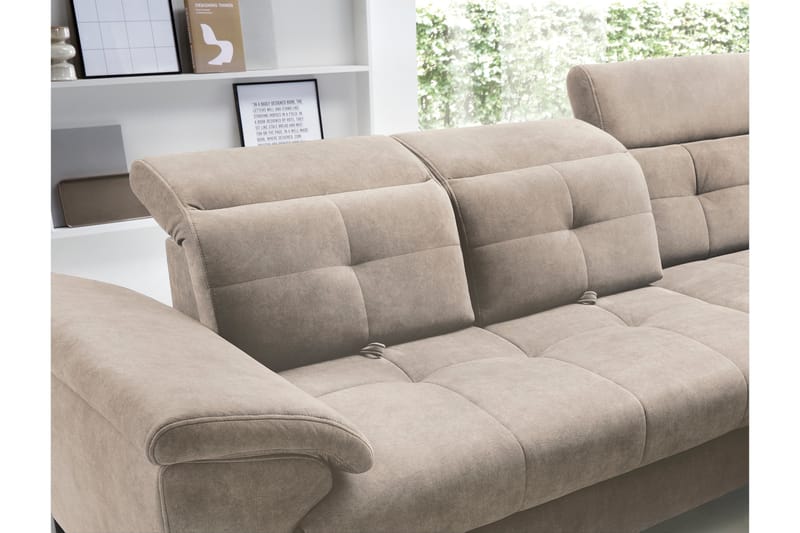 Inferne 5-sits Soffa med Schäslong Beige - Möbler - Vardagsrum - Soffor - Divansoffa & schäslong