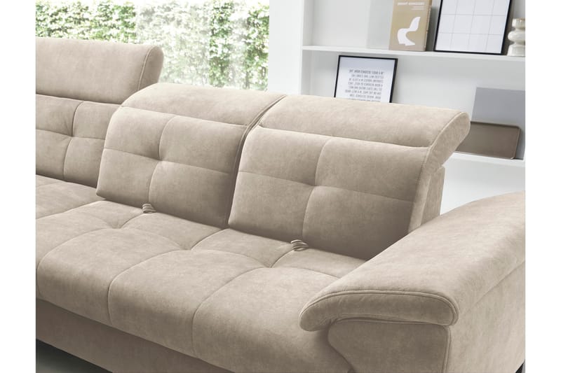 Inferne 5-sits Soffa med Schäslong Beige - Möbler - Vardagsrum - Soffor - Divansoffa & schäslong