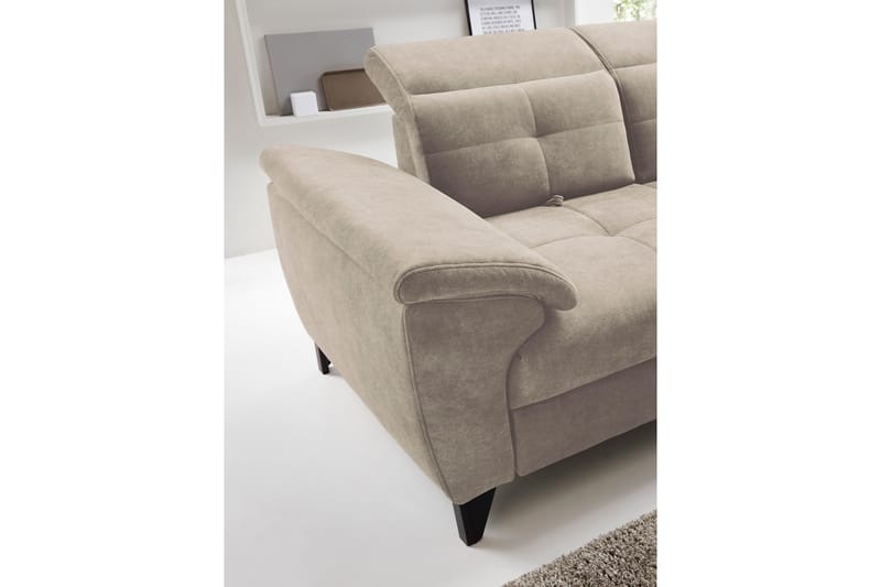 Inferne 5-sits Soffa med Schäslong Beige - Möbler - Vardagsrum - Soffor - Divansoffa & schäslong