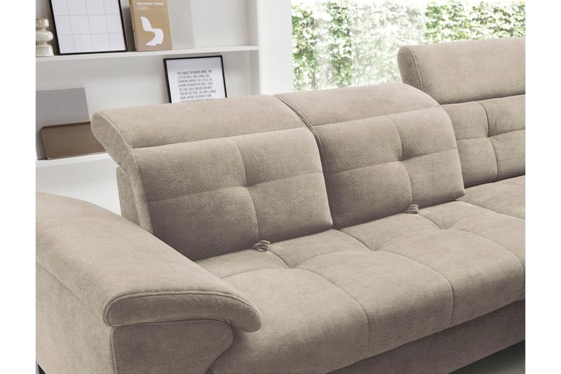 Inferne 5-sits Soffa med Schäslong Beige - Möbler - Vardagsrum - Soffor - Divansoffa & schäslong