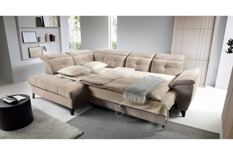 Inferne 5-sits Soffa med Schäslong Beige - Möbler - Vardagsrum - Soffor - Divansoffa & schäslong