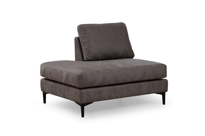 KAMMELLE Soffa m. Divan och Schäslong 4-sits Antracit - Möbler - Vardagsrum - Soffor - U-soffor