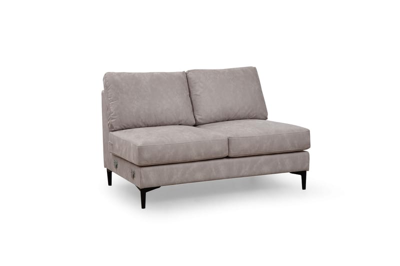 KAMMELLE Soffa m. Divan och Schäslong 4-sits Beige - Möbler - Vardagsrum - Soffor - U-soffor