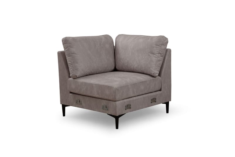 KAMMELLE Soffa m. Divan och Schäslong 4-sits Beige - Möbler - Vardagsrum - Soffor - U-soffor