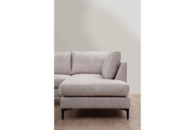 KAMMELLE Soffa m. Divan och Schäslong 4-sits Beige - Möbler - Vardagsrum - Soffor - U-soffor