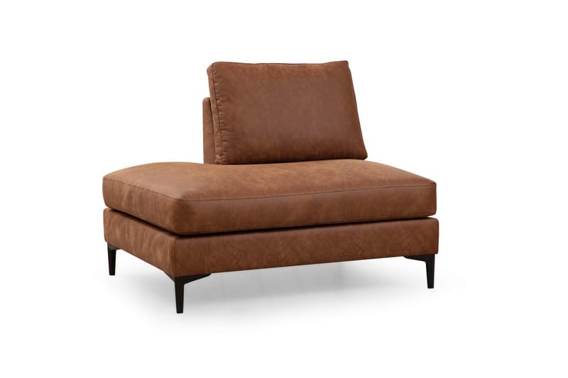 KAMMELLE Soffa m. Divan och Schäslong 4-sits Brun - Möbler - Vardagsrum - Soffor - U-soffor