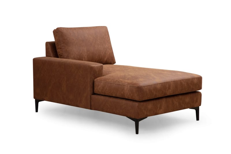 KAMMELLE Soffa m. Divan och Schäslong 4-sits Brun - Möbler - Vardagsrum - Soffor - U-soffor