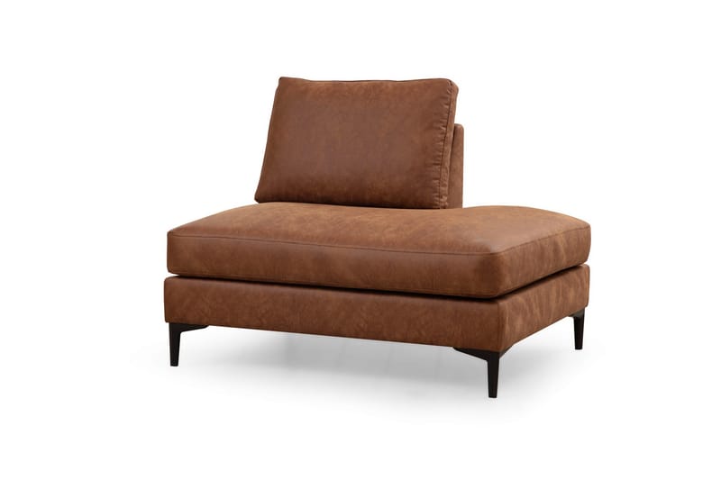 KAMMELLE Soffa m. Divan och Schäslong 4-sits Brun - Möbler - Vardagsrum - Soffor - U-soffor