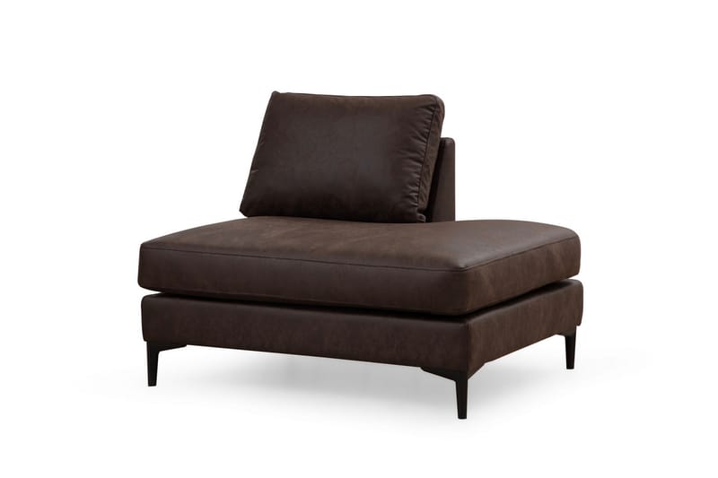 KAMMELLE Soffa m. Divan och Schäslong 4-sits Mörkbrun - Möbler - Vardagsrum - Soffor - U-soffor