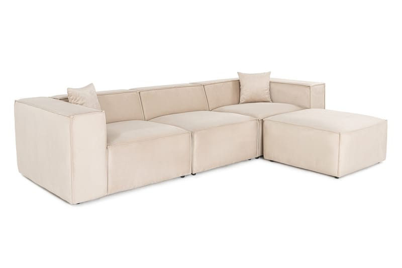 Kaolins Soffa med Divan 3-sits - Cream - Möbler - Vardagsrum - Soffor - Divansoffa & schäslong