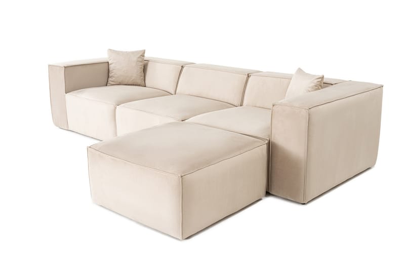 Kaolins Soffa med Divan 3-sits - Cream - Möbler - Vardagsrum - Soffor - Divansoffa & schäslong