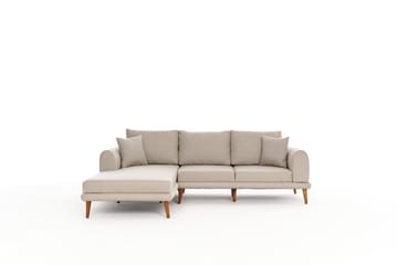 KHAMBALIA 4-sits Soffa med Divan Creme