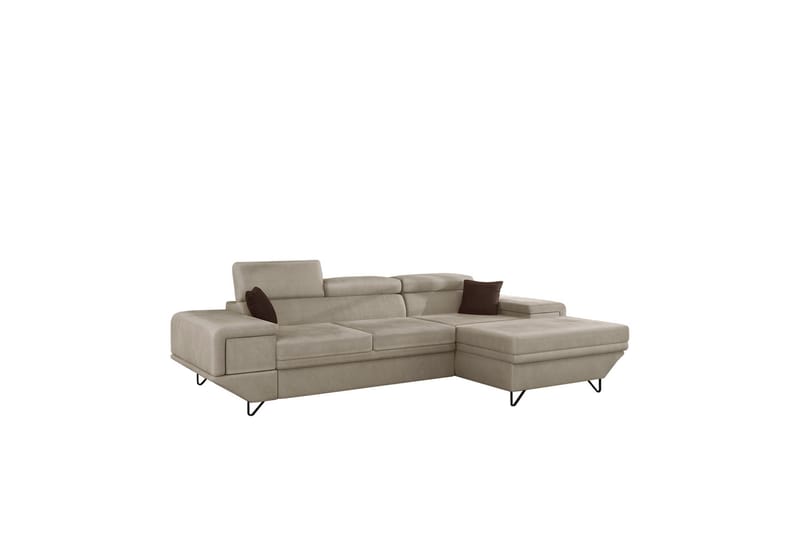 Kollekind Soffa med Divan 3-sits - Beige/Brun - Möbler - Vardagsrum - Soffor - Divansoffa & schäslong