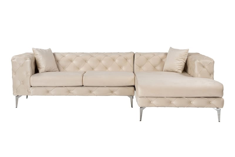 Leithfield 3-sits Soffa med Divan Höger Beige - Möbler - Vardagsrum - Soffor - Divansoffa & schäslong