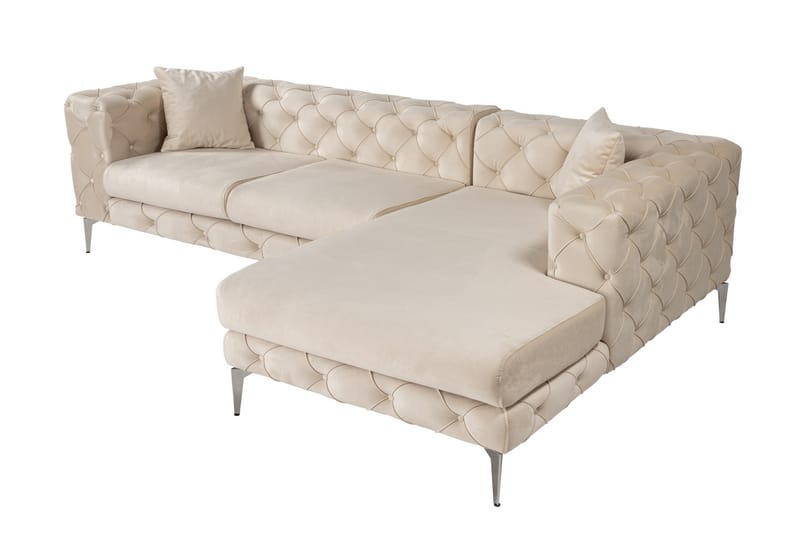 Leithfield 3-sits Soffa med Divan Höger Beige - Möbler - Vardagsrum - Soffor - Divansoffa & schäslong