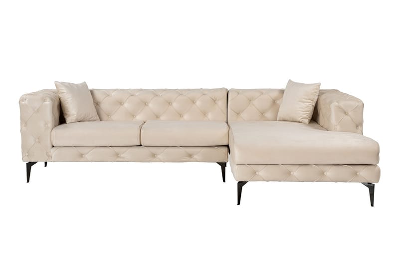 Leithfield 3-sits Soffa med Divan Höger Beige - Möbler - Vardagsrum - Soffor - Divansoffa & schäslong