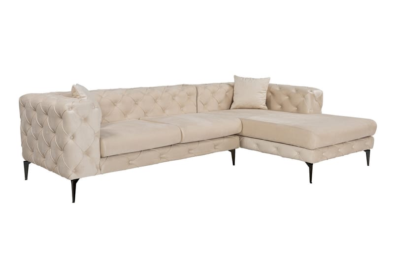 Leithfield 3-sits Soffa med Divan Höger Beige - Möbler - Vardagsrum - Soffor - Divansoffa & schäslong