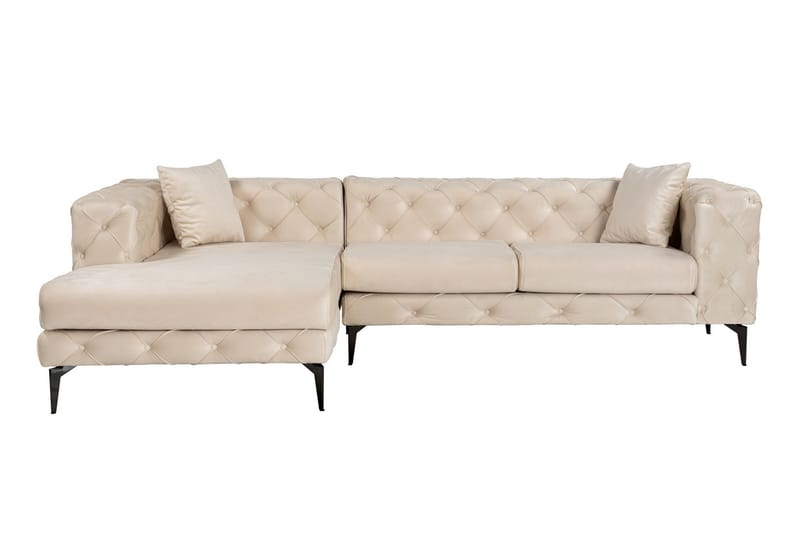 Leithfield 3-sits Soffa med Divan Vänster Beige - Möbler - Vardagsrum - Soffor - Divansoffa & schäslong