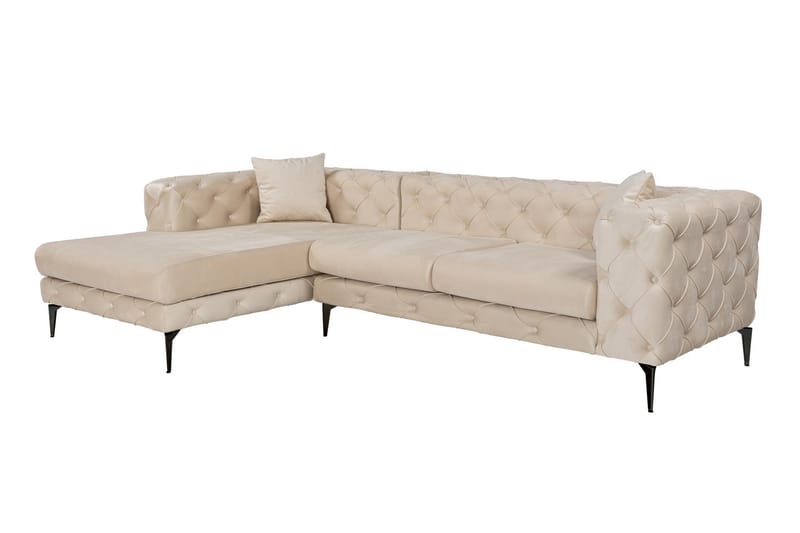 Leithfield 3-sits Soffa med Divan Vänster Beige - Möbler - Vardagsrum - Soffor - Divansoffa & schäslong