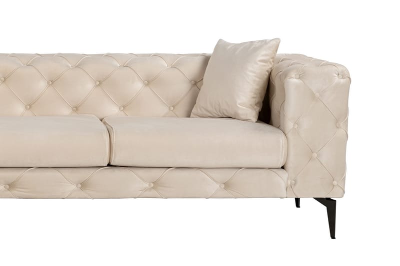 Leithfield 3-sits Soffa med Divan Vänster Beige - Möbler - Vardagsrum - Soffor - Divansoffa & schäslong