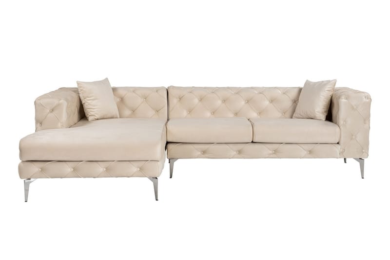 Leithfield 3-sits Soffa med Divan Vänster Beige - Möbler - Vardagsrum - Soffor - Divansoffa & schäslong