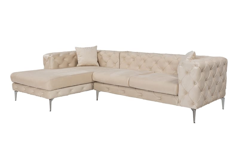 Leithfield 3-sits Soffa med Divan Vänster Beige - Möbler - Vardagsrum - Soffor - Divansoffa & schäslong