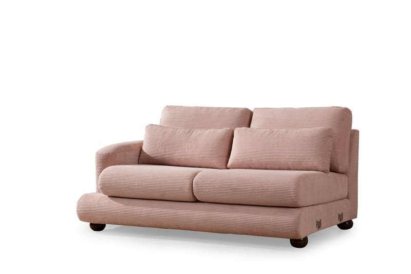 Madhan Soffa m. Divan 3-sits Rosa - Möbler - Vardagsrum - Soffor - Divansoffa & schäslong