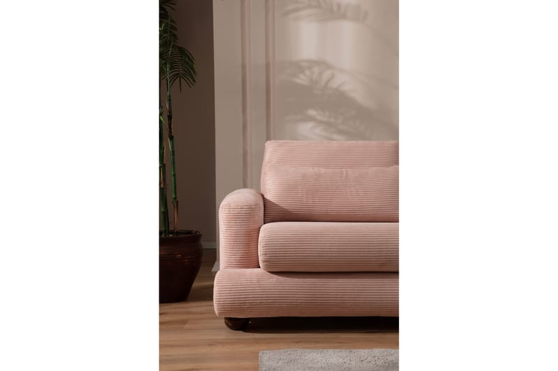 Madhan Soffa m. Divan 3-sits Rosa - Möbler - Vardagsrum - Soffor - Divansoffa & schäslong