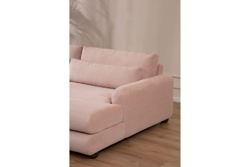 Madhan Soffa m. Divan 3-sits Rosa - Möbler - Vardagsrum - Soffor - Divansoffa & schäslong