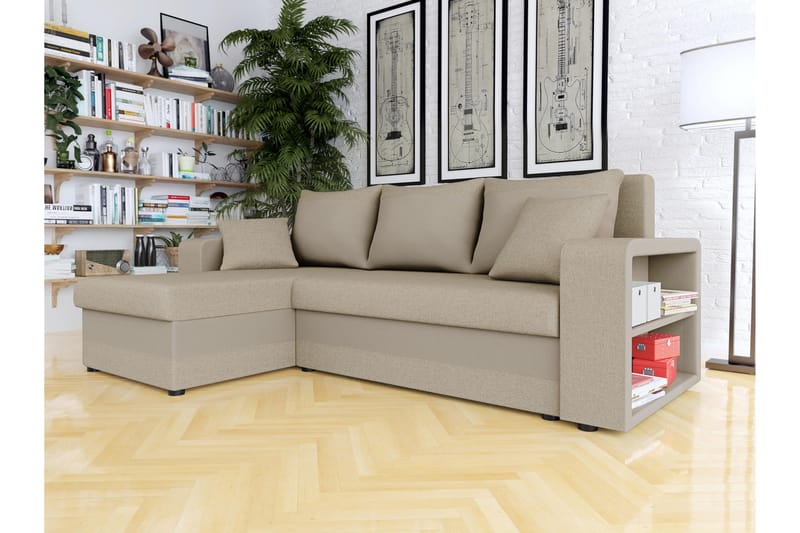 Marheim Soffa med Divan 3-sits - Beige - Möbler - Vardagsrum - Soffor - Divansoffa & schäslong