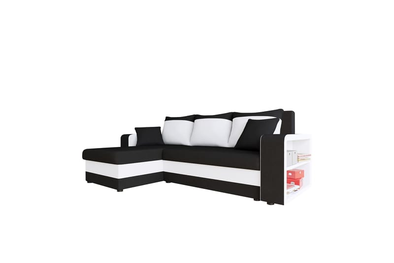 Marheim Soffa med Divan 3-sits - Svart/Vit - Möbler - Vardagsrum - Soffor - Divansoffa & schäslong