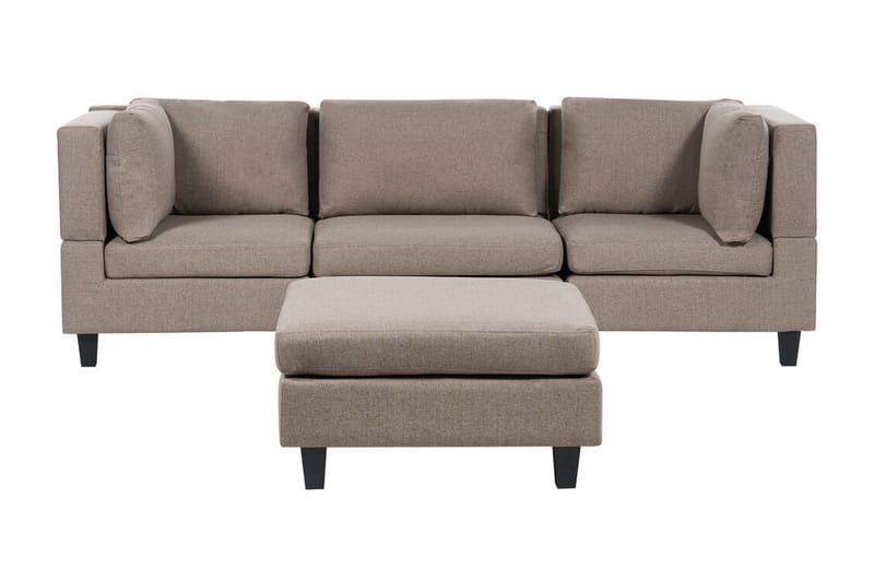 Buck Modulsoffa 3-sits - Brun/Svart - Möbler - Vardagsrum - Soffor - Modulsoffor - Komplett modulsoffa