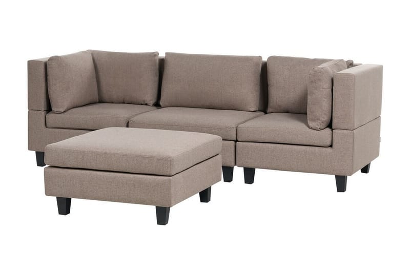 Buck Modulsoffa 3-sits - Brun/Svart - Möbler - Vardagsrum - Soffor - Modulsoffor - Komplett modulsoffa